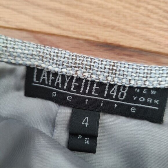 Lafayette 148 classic tweed classic pencil skirt XS 0 2 4 - Picture 3 of 7